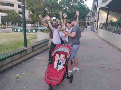 Fotografie de echipă la Vânătoarea de Comori Brisbane